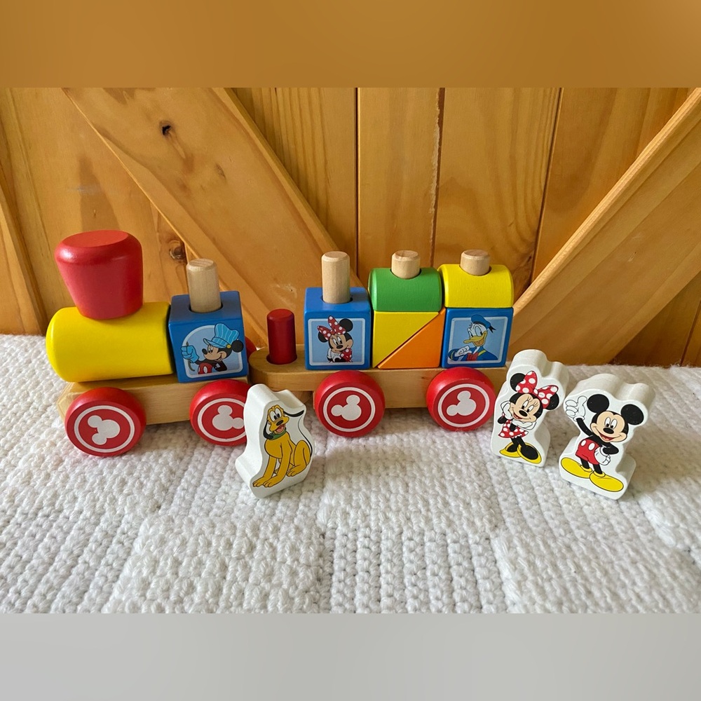 Mickey Mouse and Friends Wooden Stacking Train